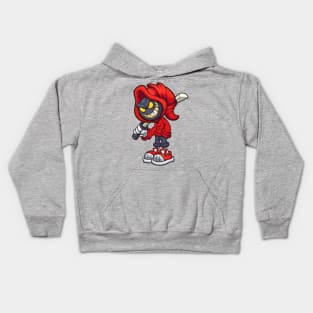 Evil hooded character Kids Hoodie